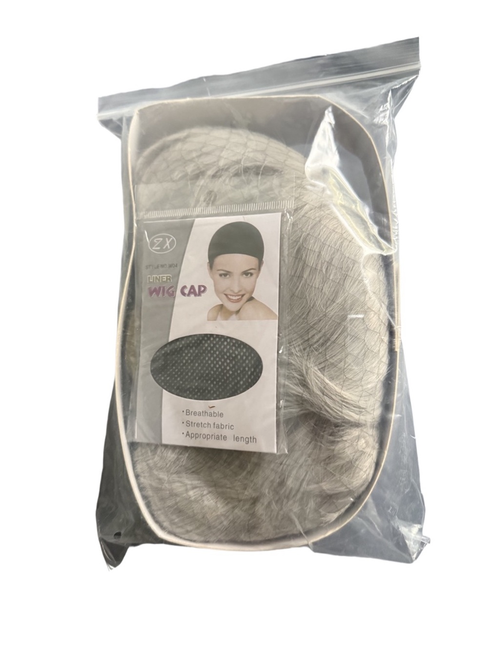 NEW Silver Wig and Cap Liner for Women